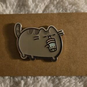 Cute Pusheen Gray Cat Enamel Pin 3/$15
